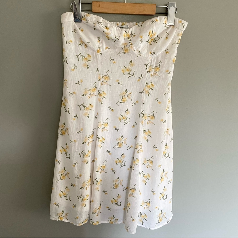American Eagan | West Coast | Floral Strapless Summer Mini Dress | Size S
